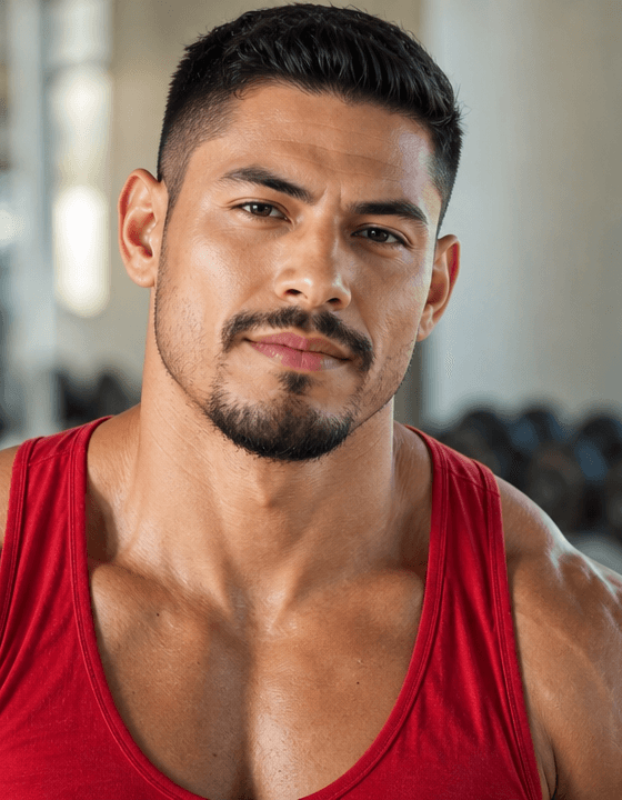 AI-generated avatar for Diego, an AI coach persona — not a photo of a real person.